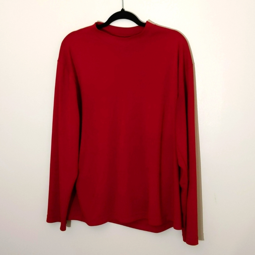 Turbulence Simon Sebag| Red Long Sleeve Flowing Shirt